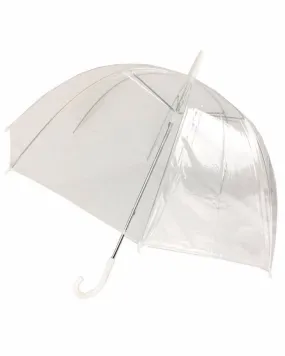 ($6.95 each - 6/case) Clear Plastic Dome Manual Open Rain Umbrellas