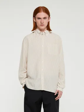 Another Shirt 1.0 in Ecru Brown Stripe