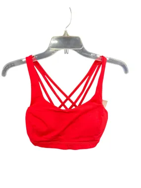 Athletic Bra By Lululemon In Red, Size: 6