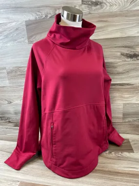 Athletic Top Long Sleeve Collar By Lou And Grey In Red, Size: S