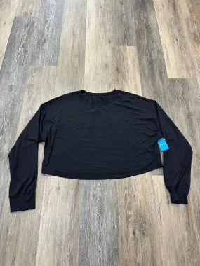 Athletic Top Long Sleeve Crewneck By Lululemon In Black, Size: 6