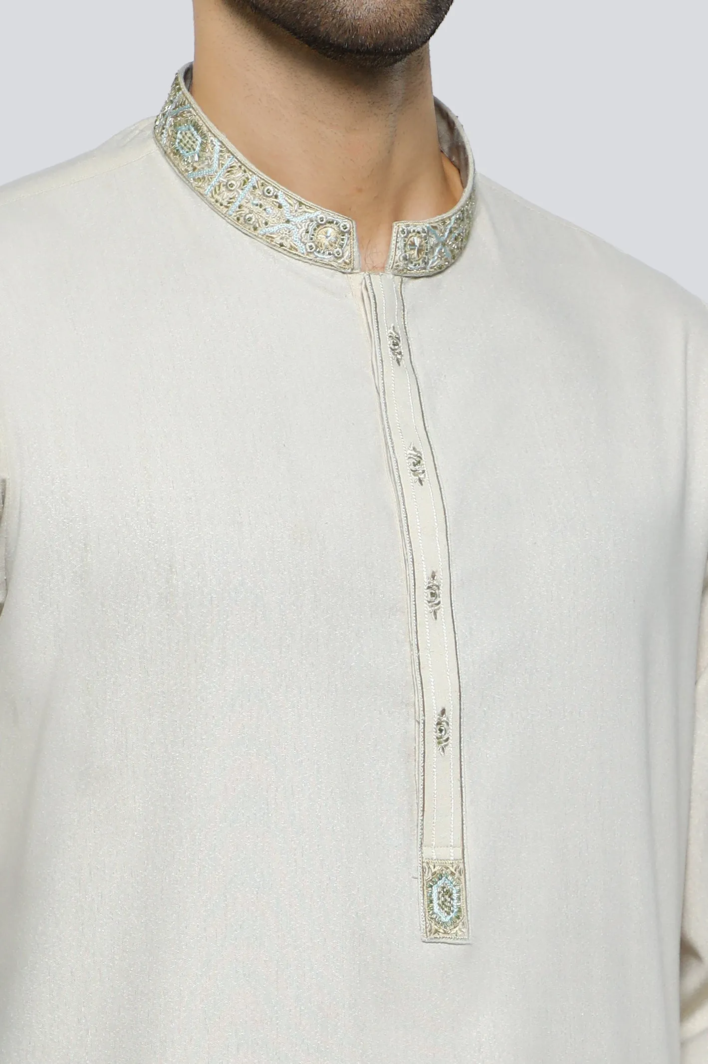 Beige Ayudia Shalwar Kameez