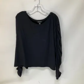 Black Athletic Top Long Sleeve Crewneck Athleta, Size 3x