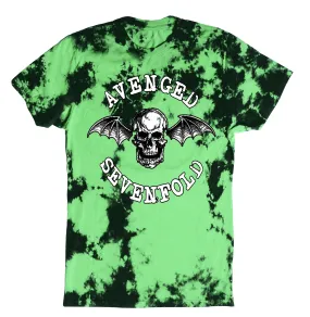 Classic Deathbat Green - Lightning Dye Tee