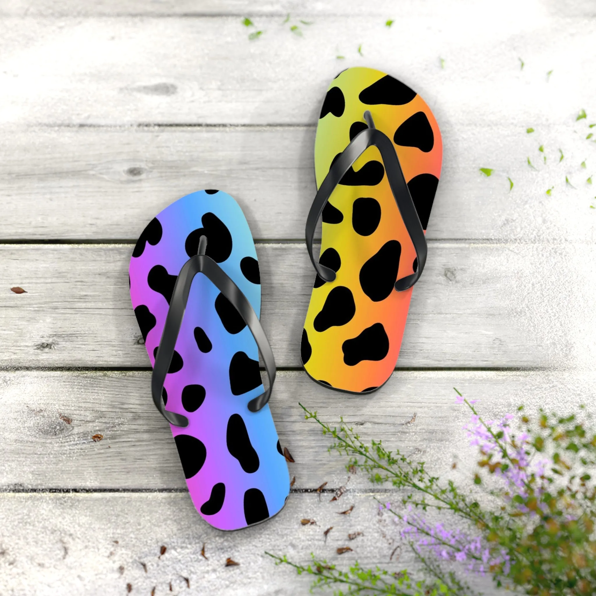 Colorful Jaguar - Inovax Flip Flops