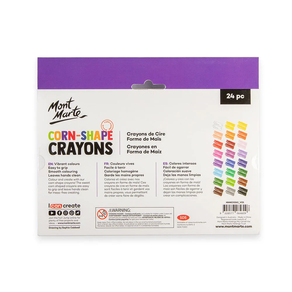 Corn-Shape Crayons 24pc