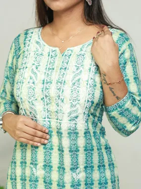 Elegant Crape Kurti with Round Neck - ₹360