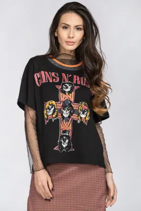 Guns & Roses Vintage T-Shirt with mesh