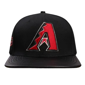 MLB ARIZONA DIAMONDBACKS SCRIPT TAIL WOOL STRAPBACK (BLACK)