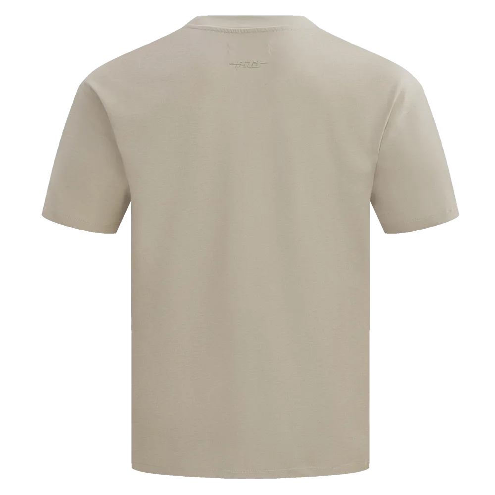 MLB BALTIMORE ORIOLES NEUTRAL MEN'S DROP SHOULDER TOP (TAUPE)