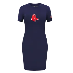 MLB BOSTON RED SOX CLASSIC WOMEN'S BODY CON DRESS (MIDNIGHT NAVY)