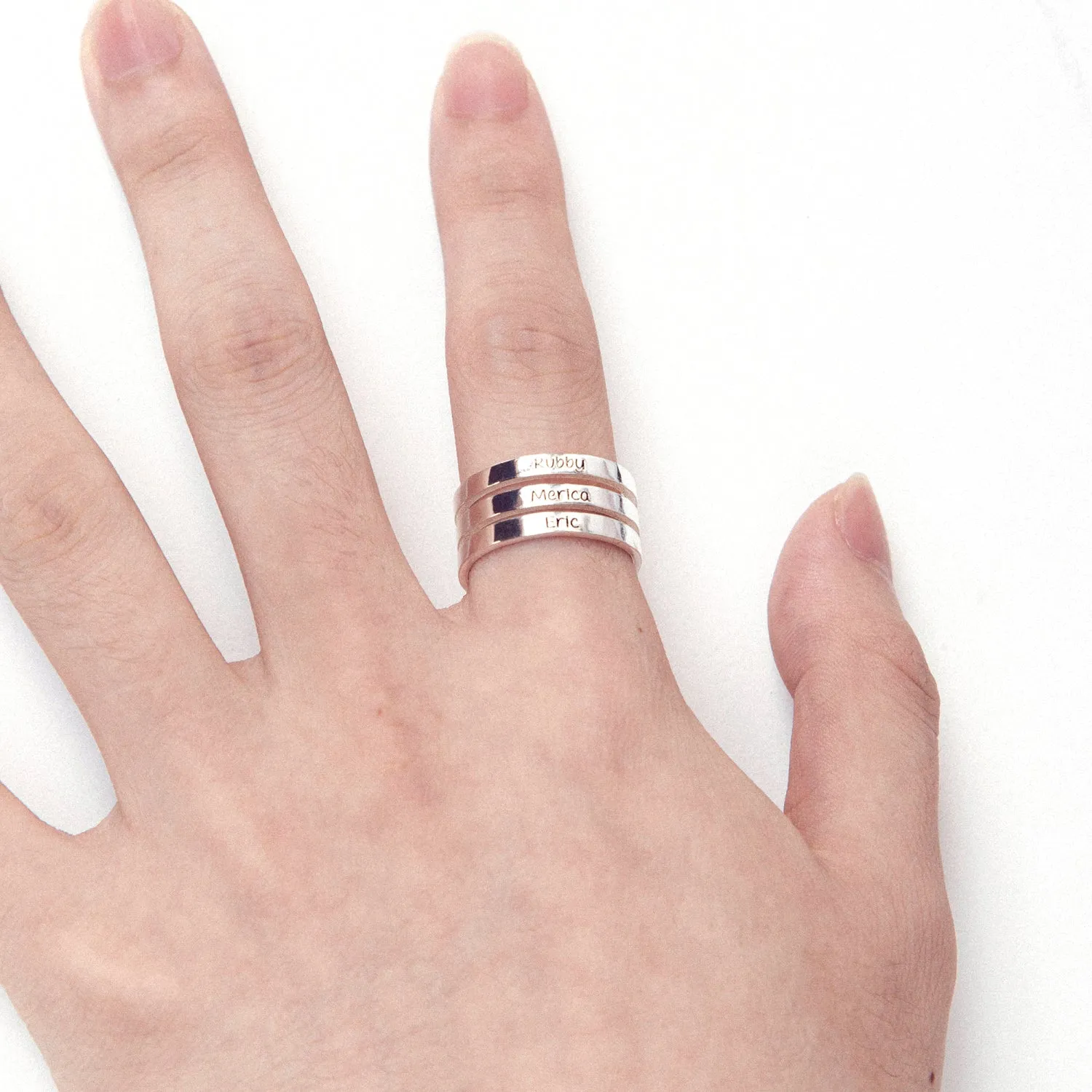 Stackable Name Ring