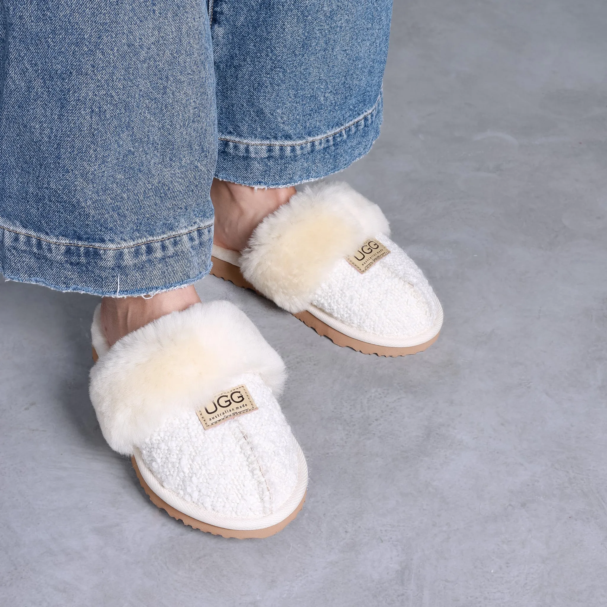 Women's Boucle Designer Slippers