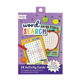 Word Search Activity Cards